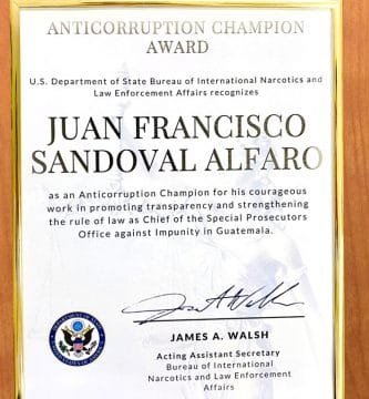 Sandoval como campeón anticorrupción