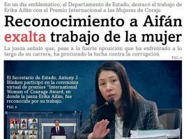 Jueza Erika Aifán es reconocida con el premio “mujer coraje”