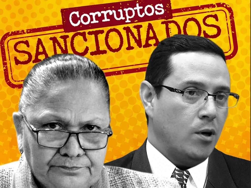 Sancionan a Consuelo Porras y Angel Pineda