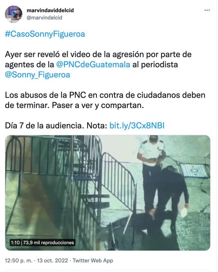 Video: así fue la agresión de los agentes de la PNC a Sonny Figueroa