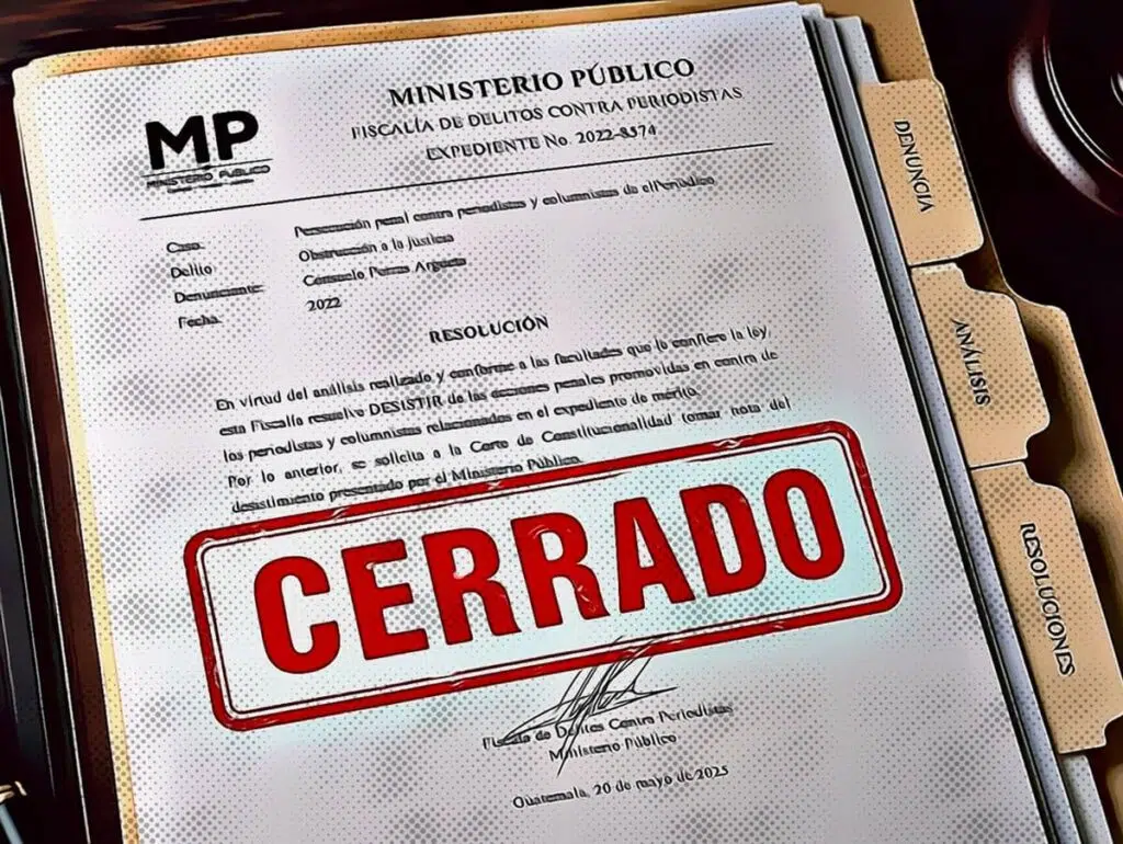 MP pone fin a proceso contra periodistas de elPeriódico